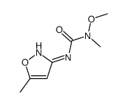 1-methoxy-1-methyl-3-(5-methyl-1,2-oxazol-3-yl)urea结构式