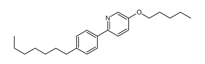 2-(4-heptylphenyl)-5-pentoxypyridine结构式