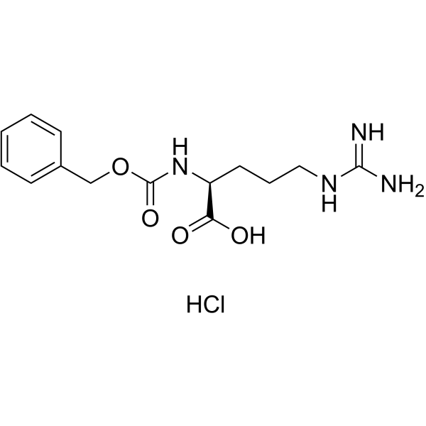 Cbz-L-arginine hydrochloride Structure