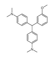 4-[[4-(dimethylamino)phenyl]-(3-methoxyphenyl)methyl]-N,N-dimethylaniline结构式