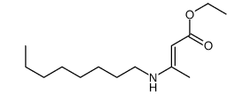 ethyl 3-(octylamino)but-2-enoate结构式