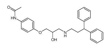 1-(3,3-Diphenylpropylamino)-3-p-acetamidophenoxy-2-propanol Structure