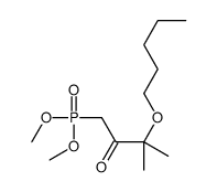 1-dimethoxyphosphoryl-3-methyl-3-pentoxybutan-2-one Structure