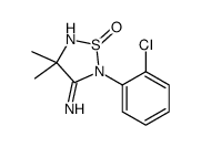 2-(2-chlorophenyl)-4,4-dimethyl-1-oxo-1,2,5-thiadiazolidin-3-imine结构式