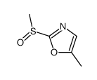 5-methyl-2-methylsulfinyl-1,3-oxazole Structure