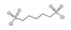 Pentane-1,5-di(sulfonyl chloride)结构式