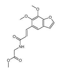 N-[3-(6,7-dimethoxy-benzofuran-5-yl)-acryloyl]-glycine methyl ester Structure