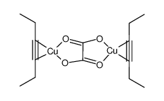 bis[(3-hexyne)copper(I)] oxalate结构式