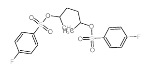 4-(((4-Fluorophenyl)sulfonyl)oxy)-1-methylpentyl 4-fluorobenzenesulfonate结构式