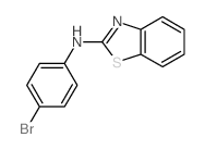 N-(4-bromophenyl)benzothiazol-2-amine structure