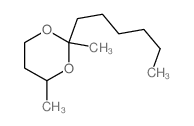 2-hexyl-2,4-dimethyl-1,3-dioxane Structure