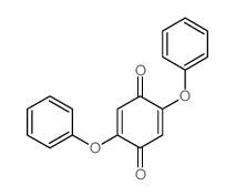 2,5-Cyclohexadiene-1,4-dione,2,5-diphenoxy- Structure