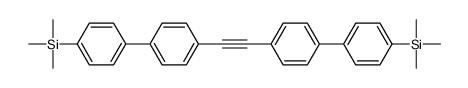 trimethyl-[4-[4-[2-[4-(4-trimethylsilylphenyl)phenyl]ethynyl]phenyl]phenyl]silane结构式