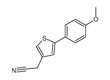 2-[5-(4-methoxyphenyl)thiophen-3-yl]acetonitrile结构式