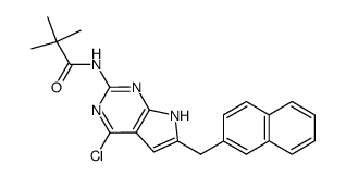 2-pivaloylamino-4-chloro-6-(2-naphthylmethyl)-pyrrolo[2,3-d]pyrimidine Structure