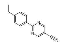 5-Pyrimidinecarbonitrile, 2-(4-ethylphenyl)- (9CI) Structure