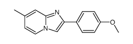 2-(4-METHOXY-PHENYL)-7-METHYL-IMIDAZO[1,2-A]PYRIDINE Structure