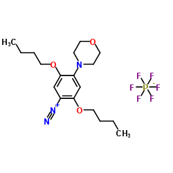 2,5-dibutoxy-4-(morpholino)benzenediazonium hexafluorophosphate picture