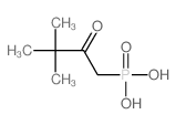 (3,3-dimethyl-2-oxo-butyl)phosphonic acid Structure