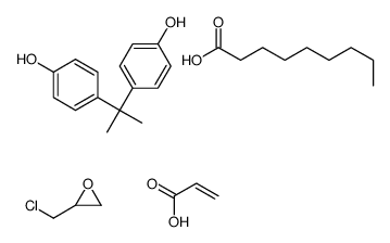 2-(chloromethyl)oxirane,4-[2-(4-hydroxyphenyl)propan-2-yl]phenol,nonanoic acid,prop-2-enoic acid结构式