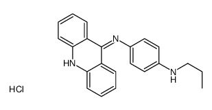 [4-(acridin-9-ylamino)phenyl]-propylazanium,chloride Structure