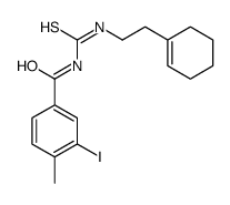 N-[2-(cyclohexen-1-yl)ethylcarbamothioyl]-3-iodo-4-methylbenzamide结构式