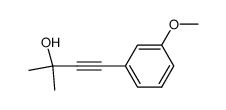 4-(3-Methoxyphenyl)-2-methyl-3-butyn-2-ol Structure