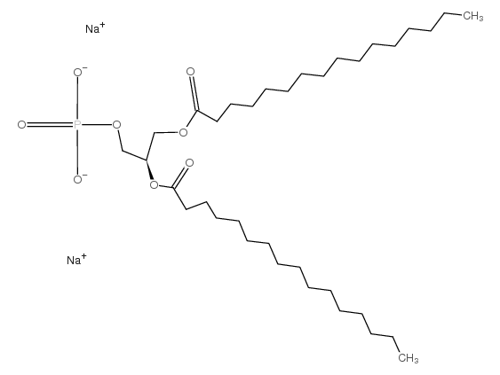 1,2-Dipalmitoyl-sn-glycero-3-phosphatidic acid sodium salt Structure