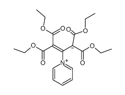 2-(1-Pyridino)-1,1,3,3-tetrakis(ethoxycarbonyl)propenid Structure