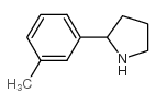 2-(3-METHYLPHENYL)PYRROLIDINE Structure