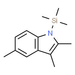 1H-Indole, 2,3,5-trimethyl-1-(trimethylsilyl)- Structure