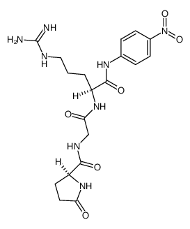 5-oxo-prolyl-glycyl-arginine-4-nitroanilide structure