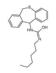 1-(6,11-dihydrobenzo[c][1]benzothiepin-11-yl)-3-hexylurea结构式