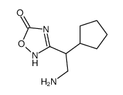 1,2,4-Oxadiazol-5(2H)-one,3-(2-amino-1-cyclopentylethyl)-(9CI) structure