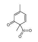 3,6-dimethyl-6-nitrocyclohexa-2,4-dien-1-one Structure