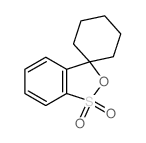 Spiro(3H-2,1-benzoxathiole-3,1-cyclohexane), 1,1-dioxide Structure