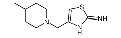 2-Thiazolamine,4-[(4-methyl-1-piperidinyl)methyl]-(9CI)结构式