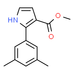 1H-Pyrrole-3-carboxylicacid,2-(3,5-dimethylphenyl)-,methylester(9CI) Structure