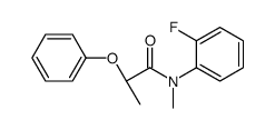 (2R)-N-(2-fluorophenyl)-N-methyl-2-phenoxypropanamide结构式