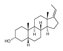 (Z)-5β-pregn-17(20)-en-3α-ol Structure