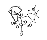 Cr(CO)5(PPh2Al(CH2SiMe3)2*NMe3)结构式