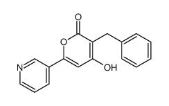 3-benzyl-4-hydroxy-6-[3]pyridyl-pyran-2-one Structure