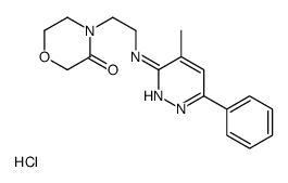 4-[2-[(4-methyl-6-phenylpyridazin-3-yl)amino]ethyl]morpholin-3-one,hydrochloride Structure