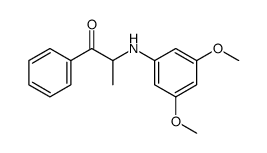 2-(3,5-dimethoxyphenylamino)-1-phenylpropan-1-one结构式