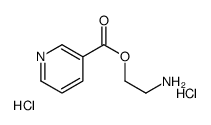 烟酸2-氨基乙基酯二盐酸盐结构式