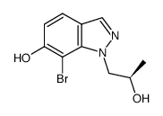 7-Bromo-1-[(R)-2-hydroxypropyl]-1H-indazol-6-ol Structure