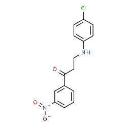 3-(4-chloroanilino)-1-(3-nitrophenyl)-1-propanone structure