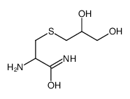 2-amino-3-(2,3-dihydroxypropylsulfanyl)propanamide Structure
