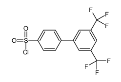 [4-[3,5-BIS(TRIFLUOROMETHYL)PHENYL]PHENYL]SULFONYL CHLORIDE structure