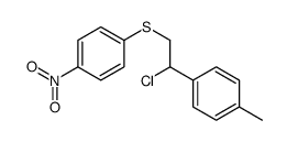 1-[1-chloro-2-(4-nitrophenyl)sulfanylethyl]-4-methylbenzene Structure